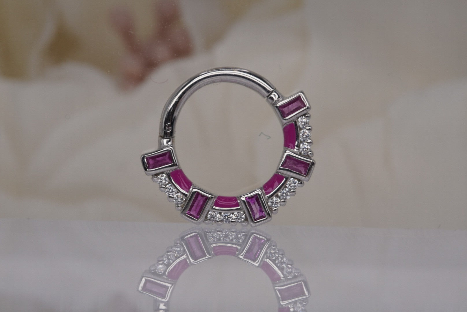 Lola Clicker with Pink Sapphire