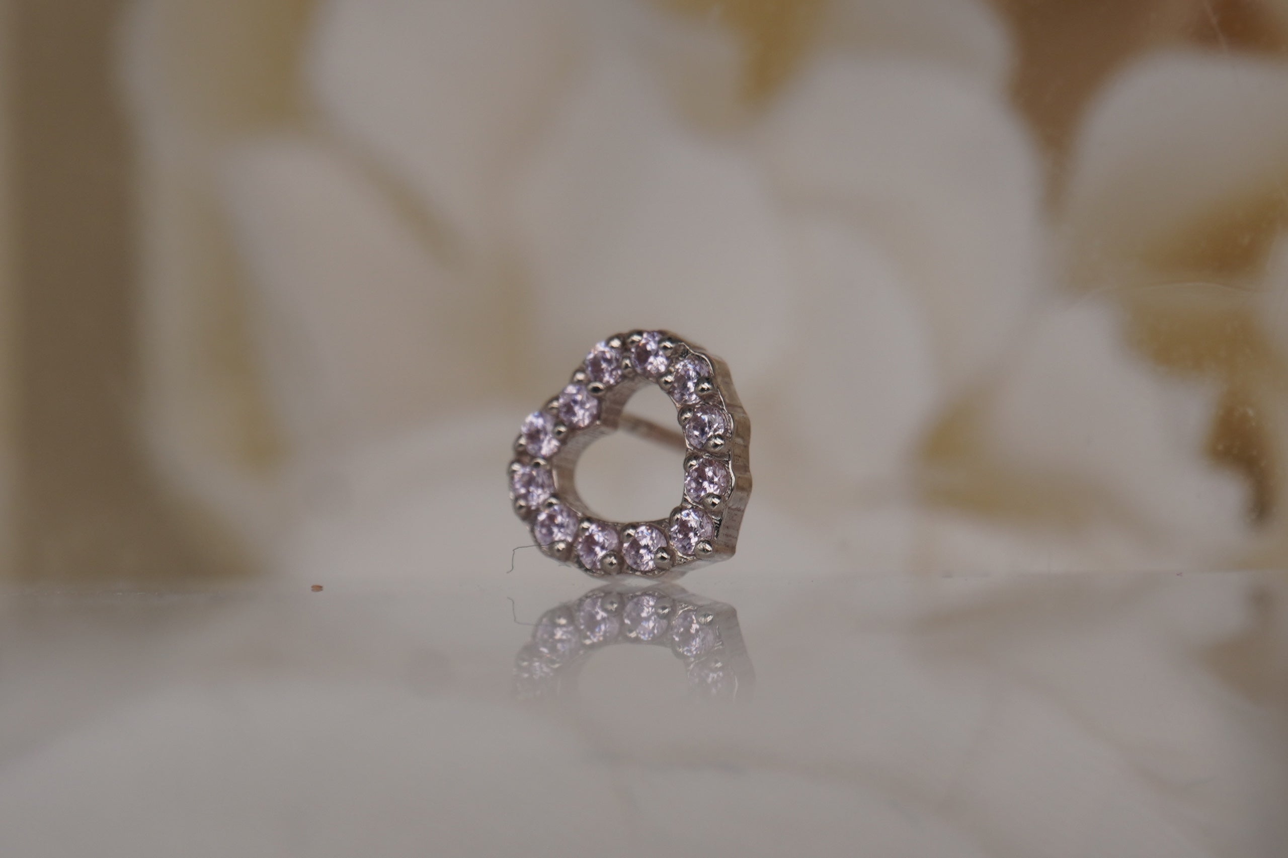 Gemmed Heart with Crystals