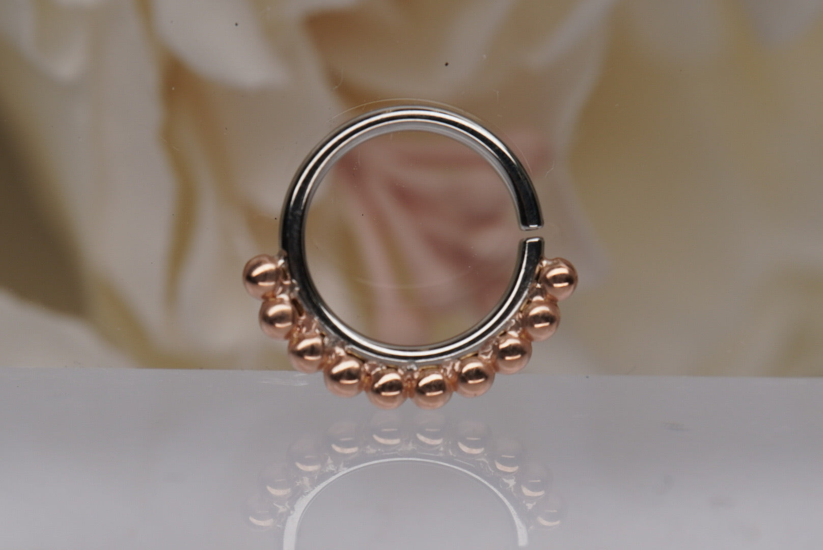 Vaughn Seamless Ring in Stainless Steel & Gold- 18g
