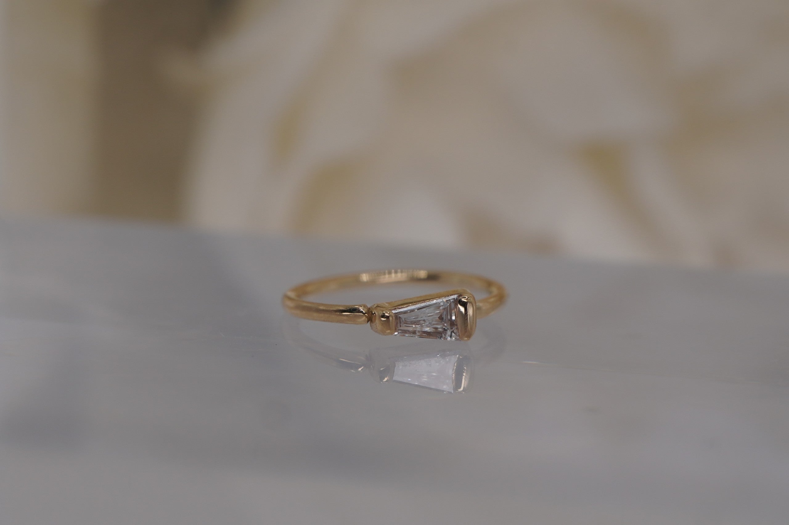 Tapered Baguette Seamless Ring