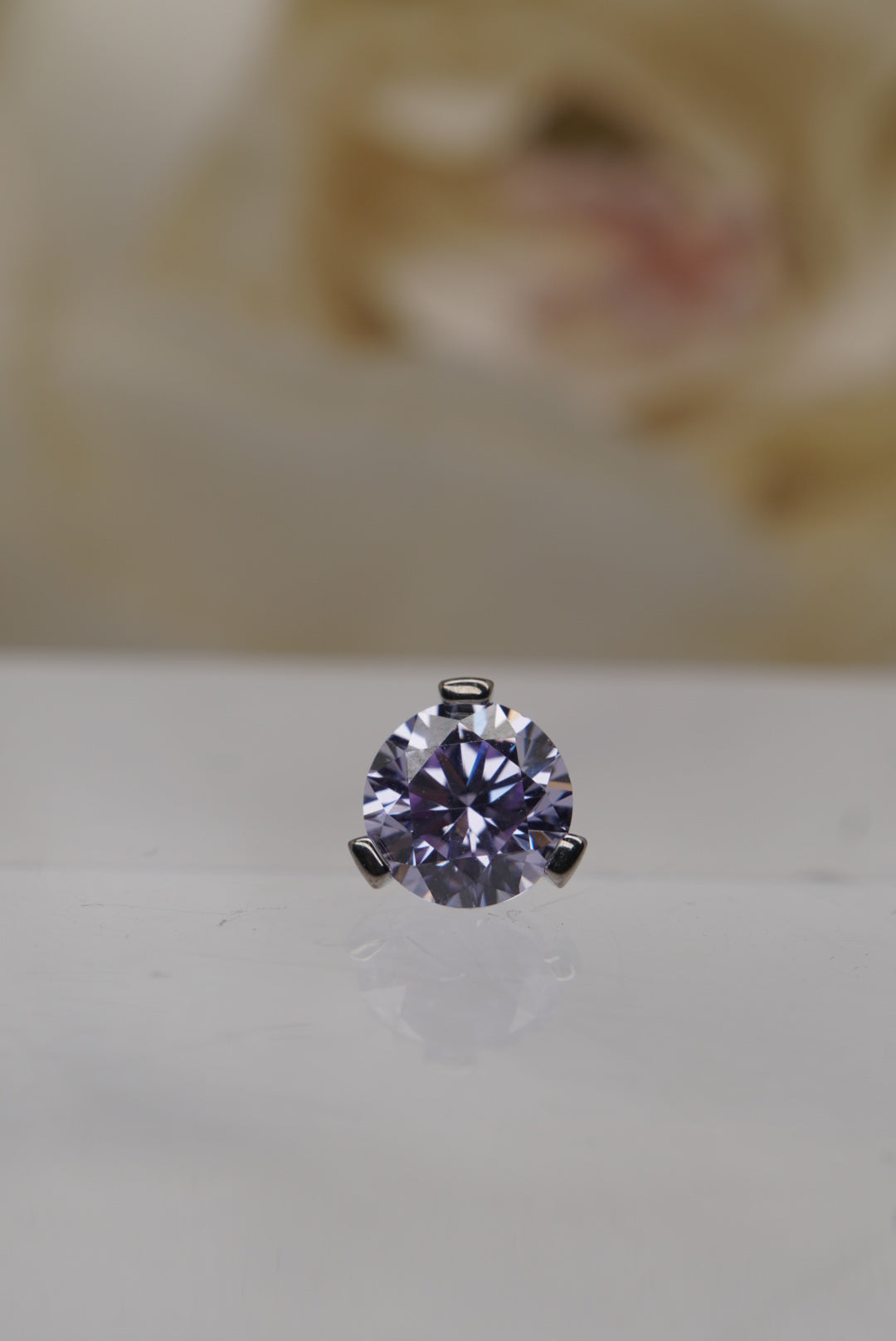 Lavender Crystal- Prong