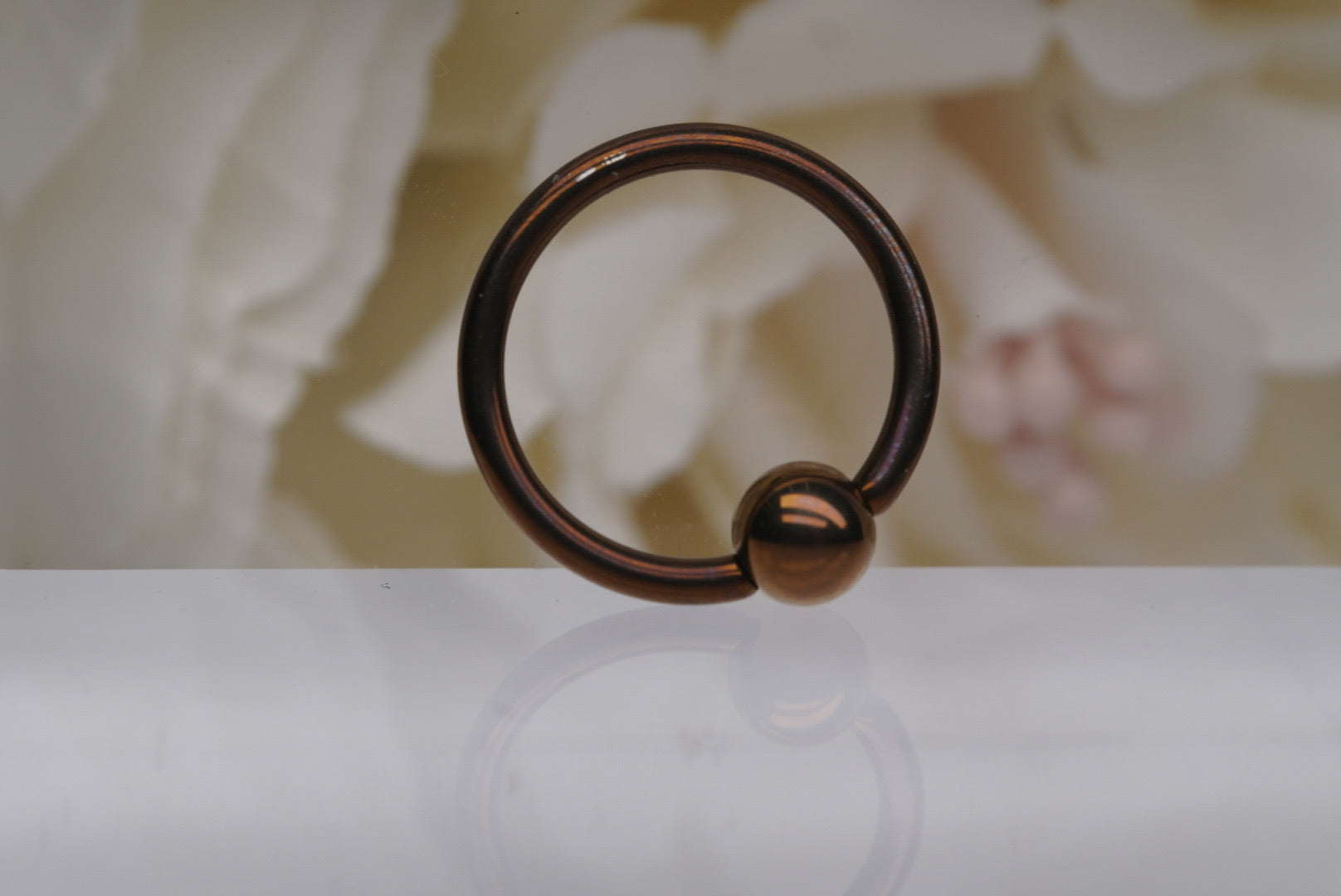 12g Anodized Niobium Captive Bead Rings