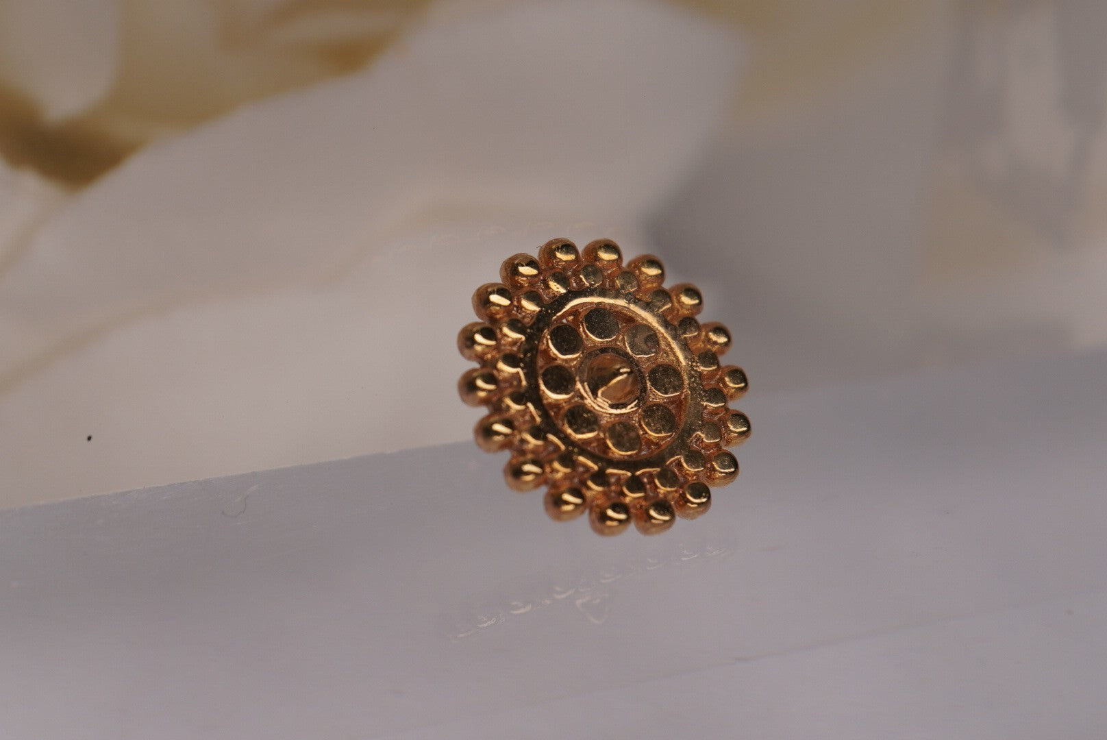 Beaded Pin - Gold Plated
