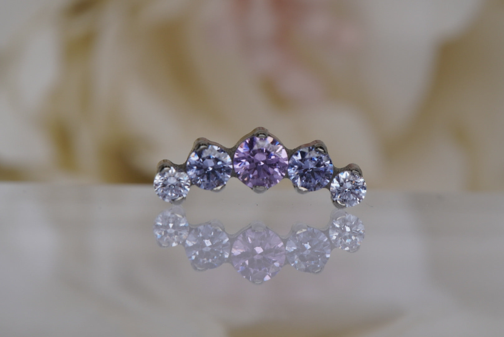 Lavender, Tanzanite, & Purple Crystal Prium- 12/14g