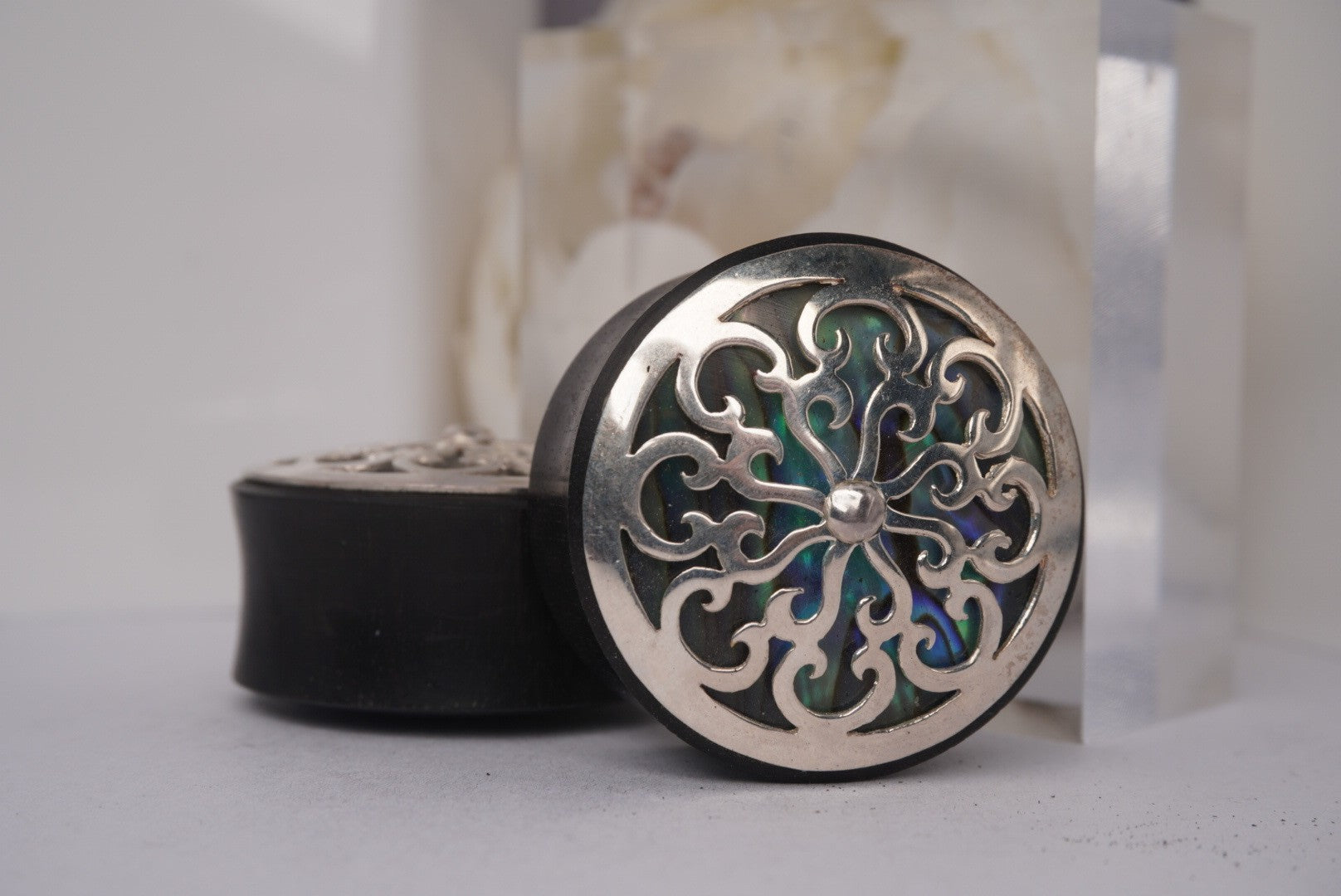 Idol- Silver Plated with Abalone