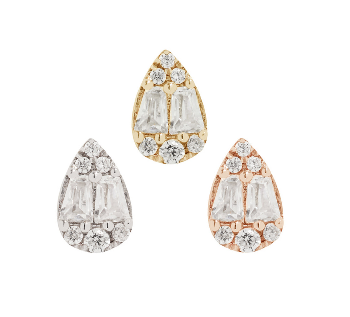 Buddha Jewelry 14k Gold "Virtue" with crystal stock image
