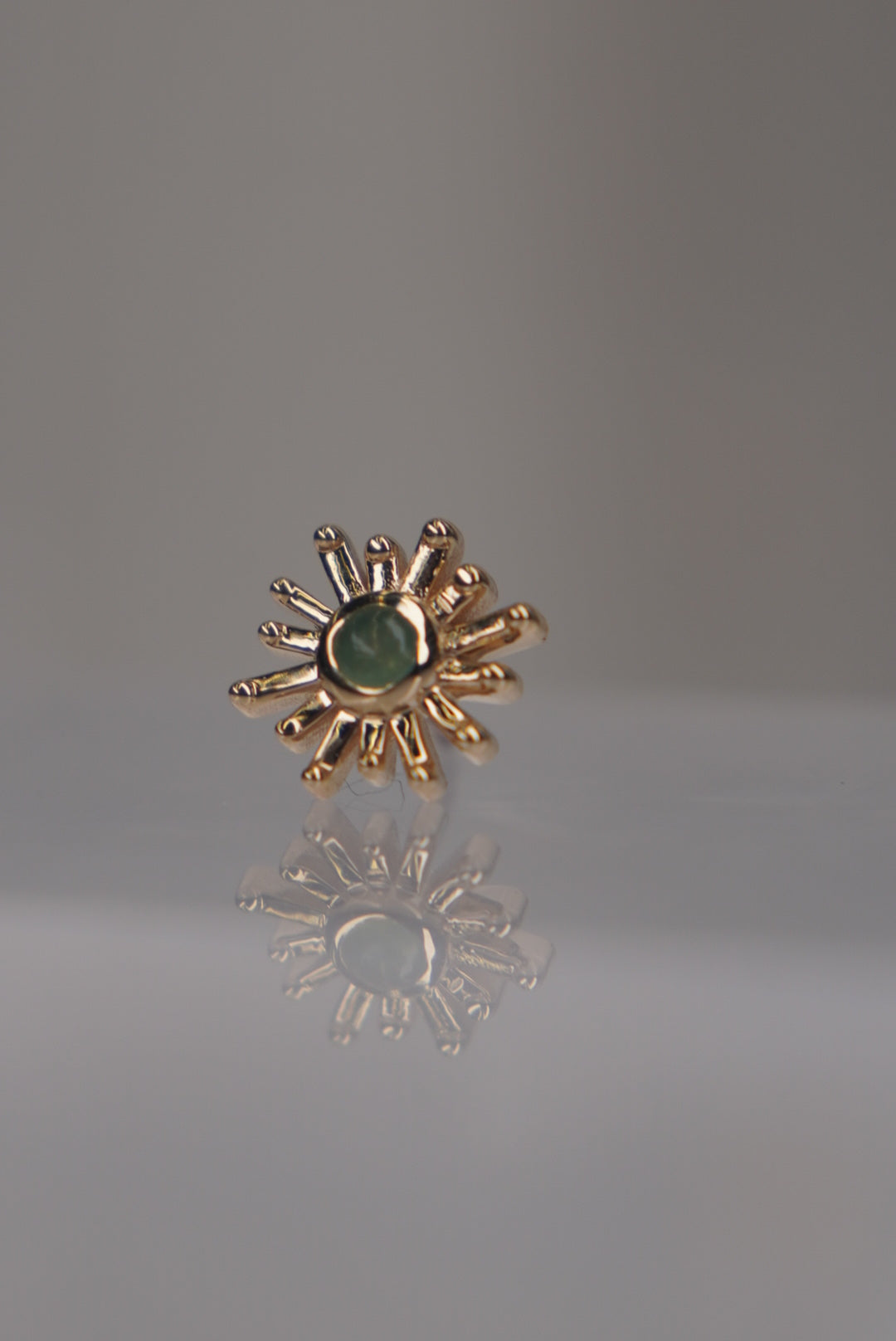 Small Sunray with Chrysoprase