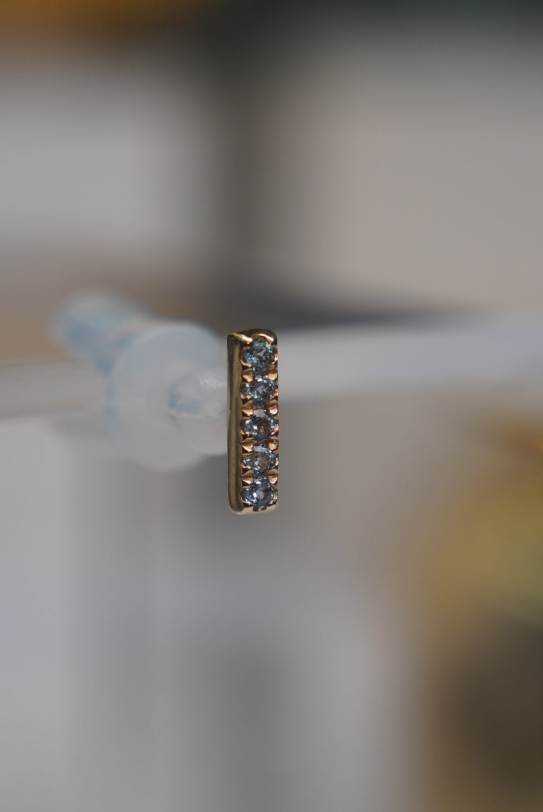 Side view of the Rowe design, showing its narrow gold profile.