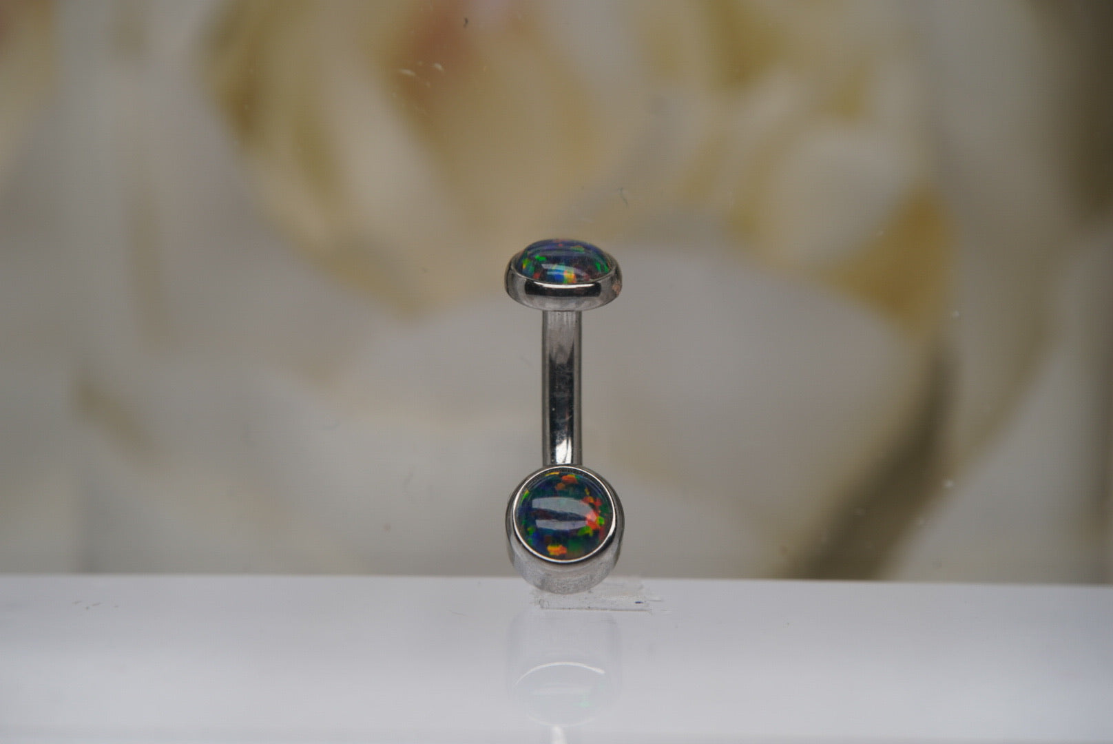 Black Opal #2 Navel in a Bezel Setting (4mm/4mm)