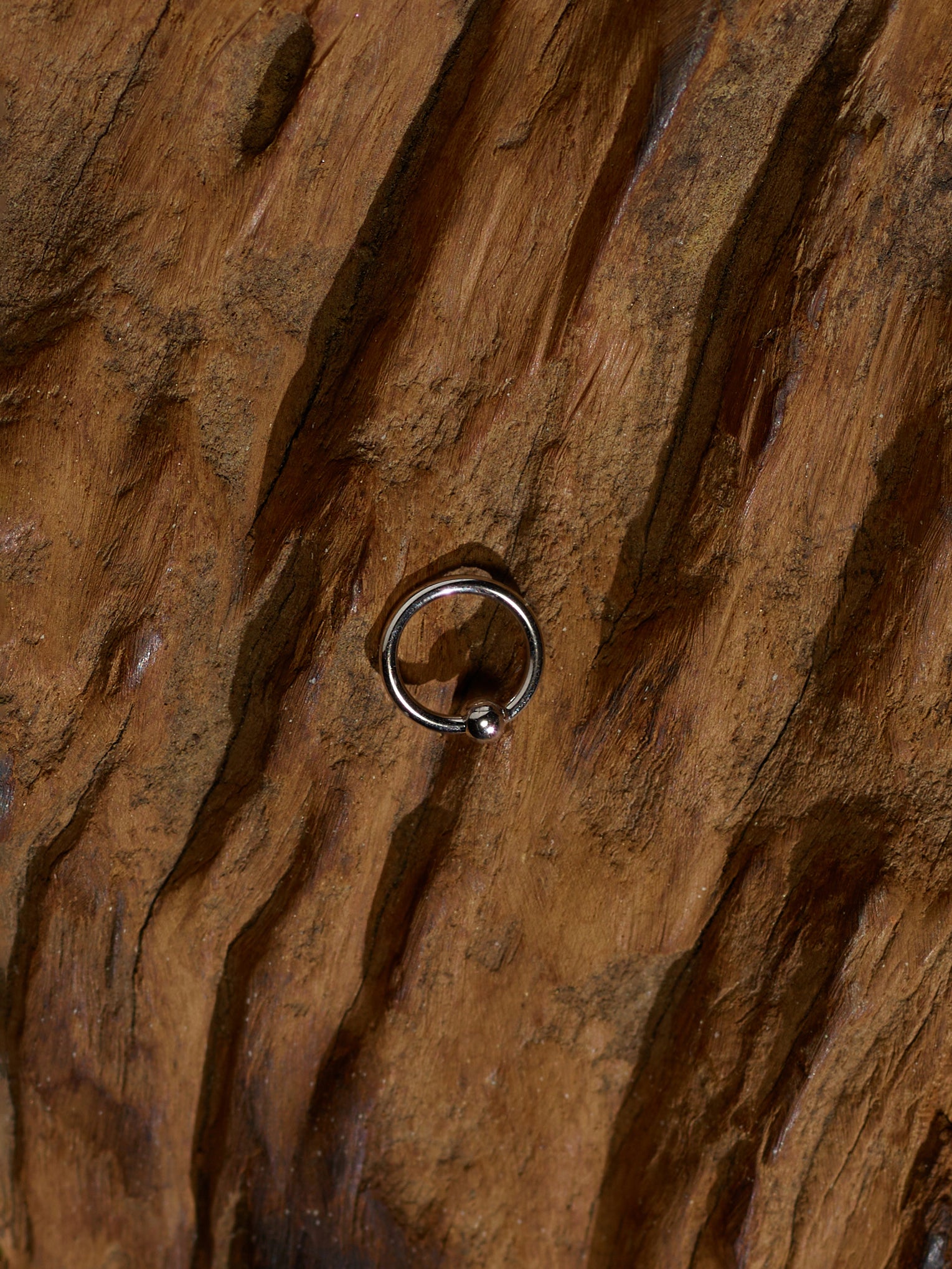14g Fixed Bead Ring in Gold