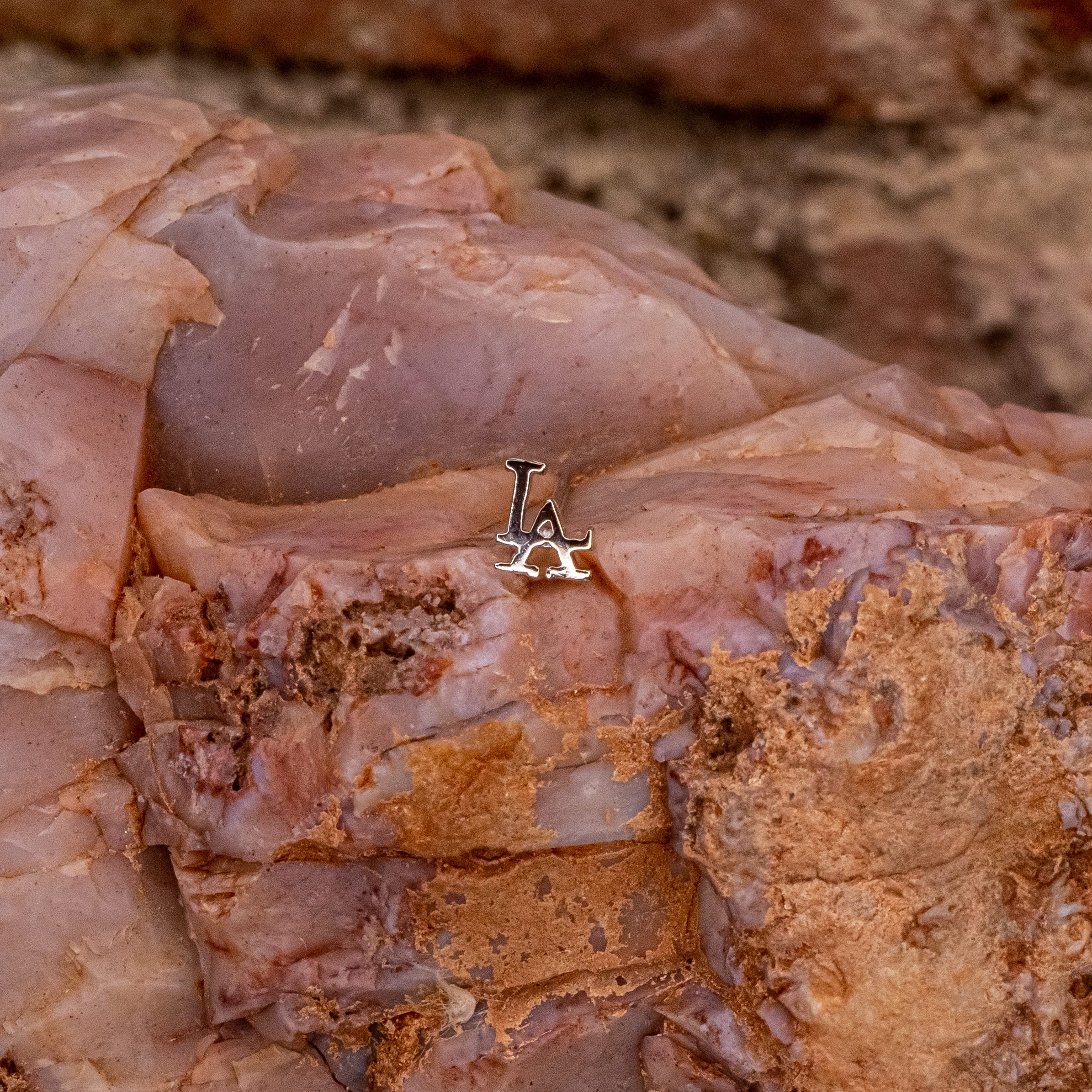 LA Pride Nostril Screw in White Gold