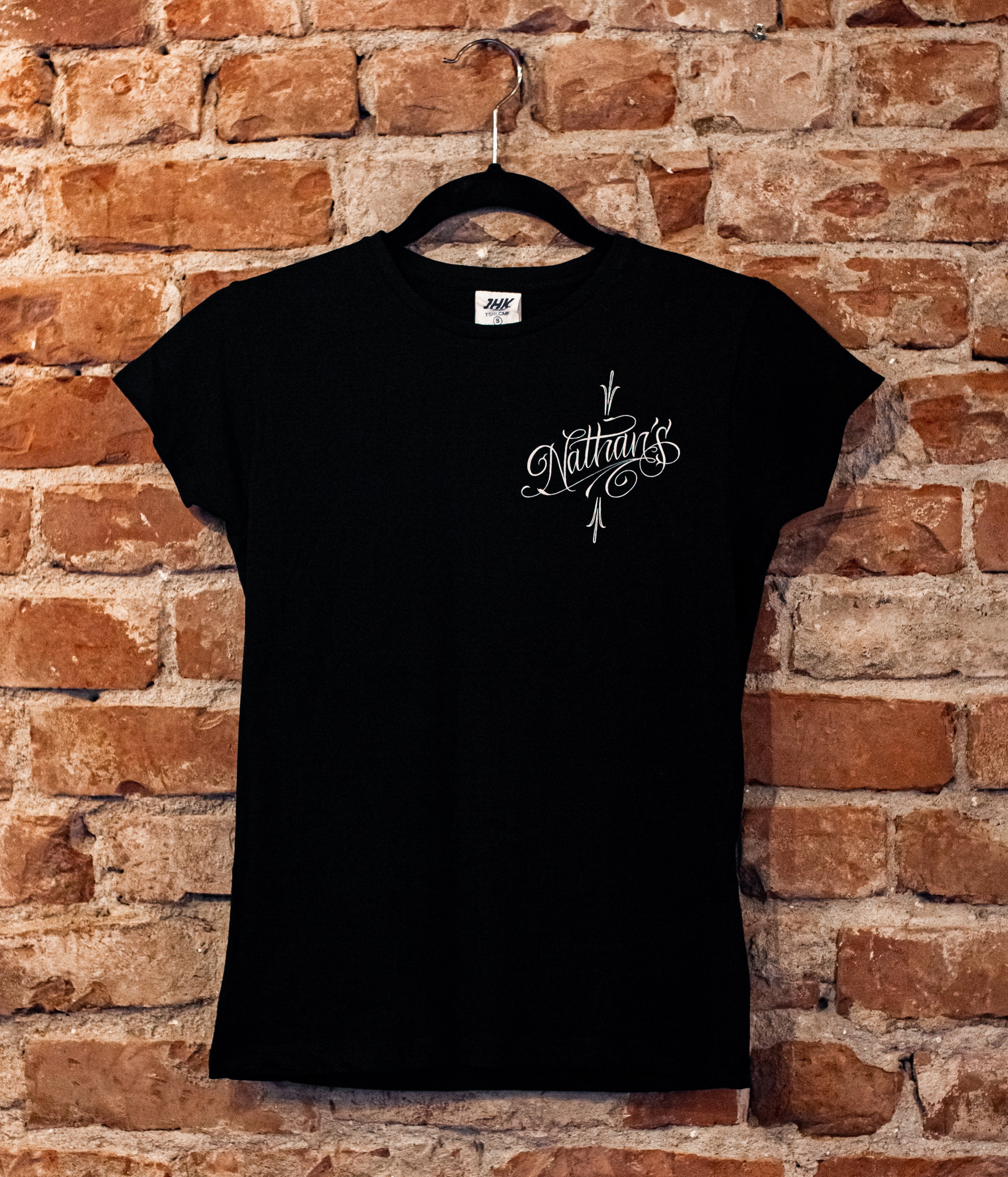 Women's "Nathan's" T-Shirt in White- LARGE
