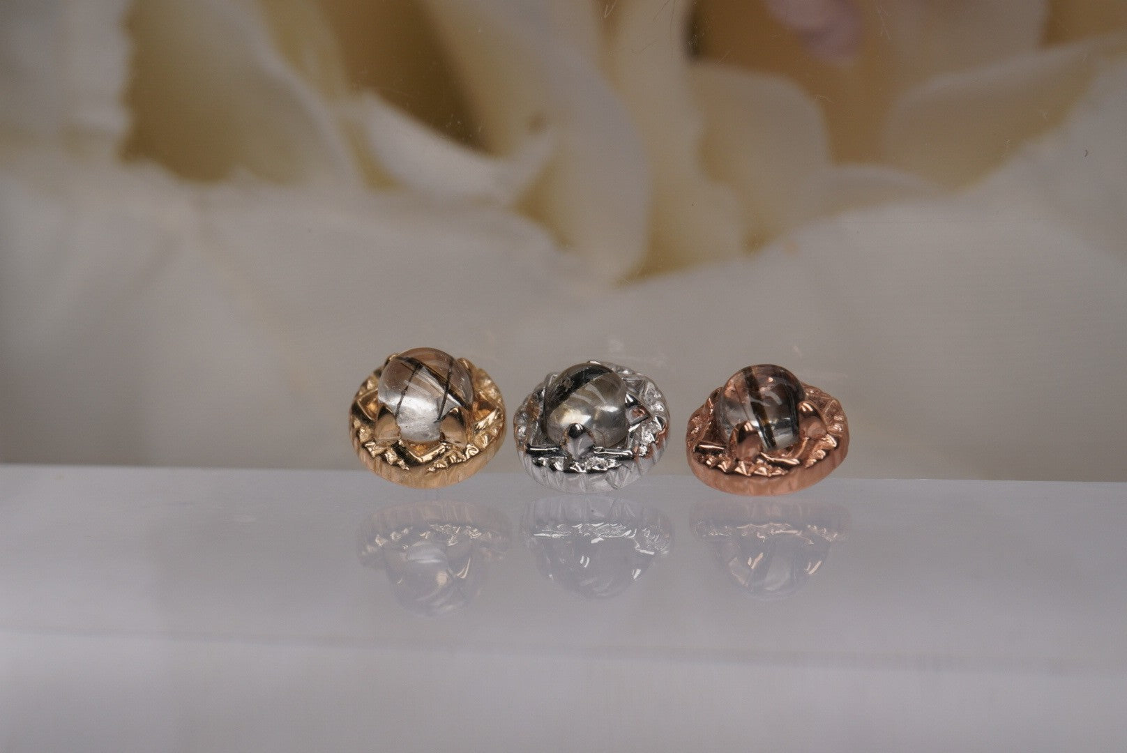 Omega 24 with Tourmalated Quartz