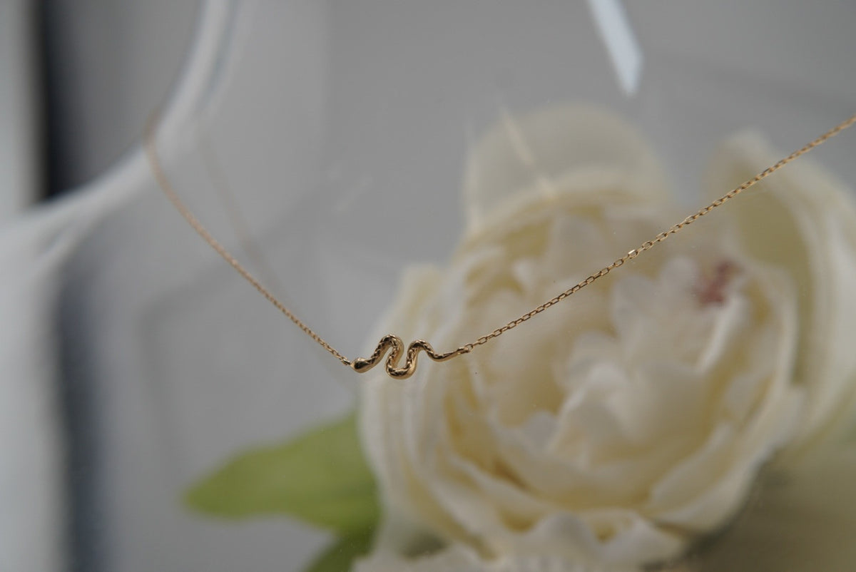 RiON x Buddha Jewelry Organics 14k YELLOW GOLD Serpent Necklace
