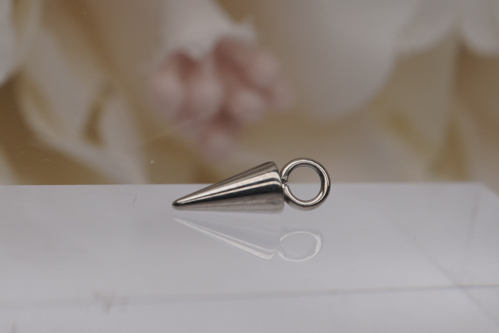 Spike Charm in Titanium