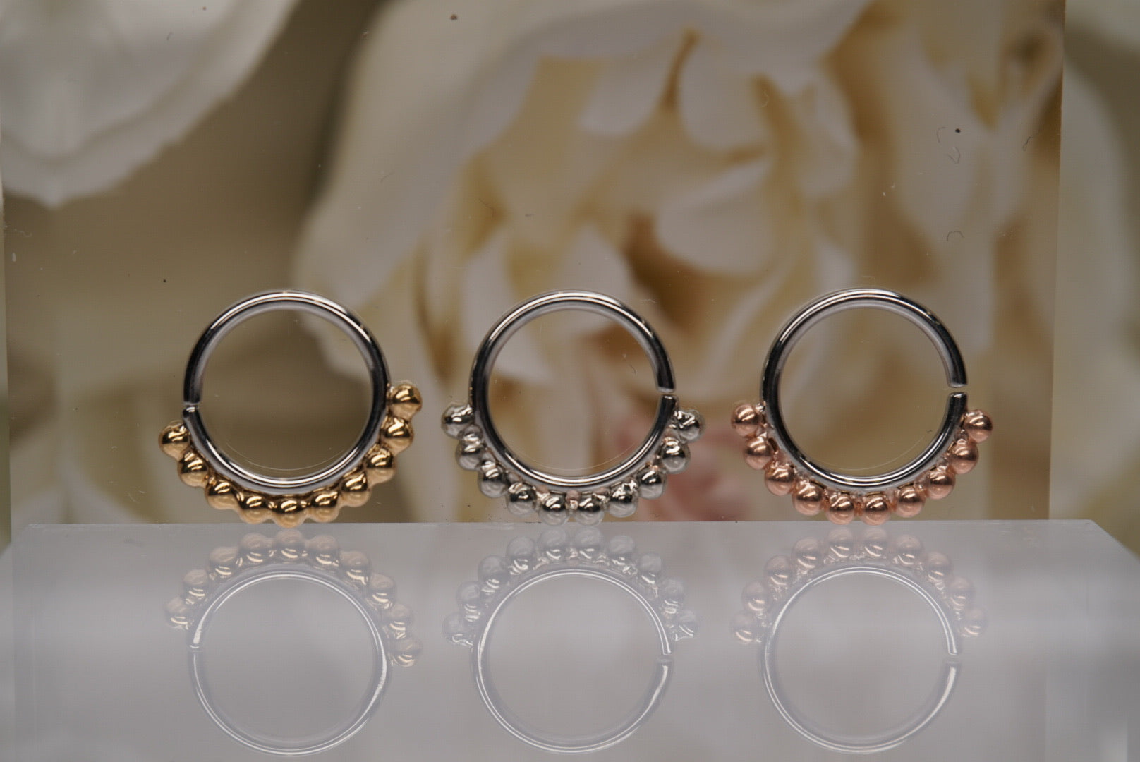 Vaughn Seamless Ring in Stainless Steel & Gold- 18g