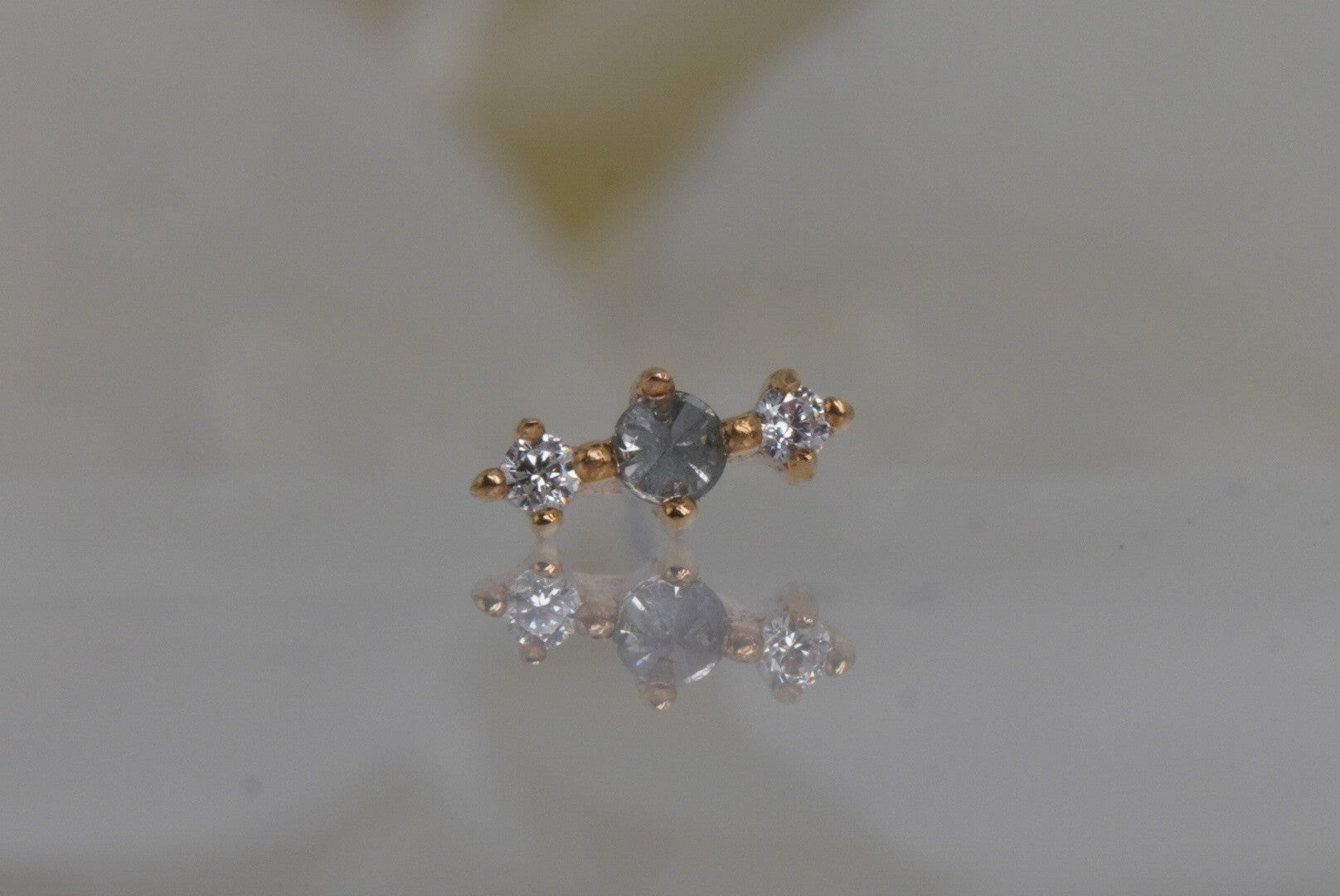 Ghost Flower with Grey Diamonds
