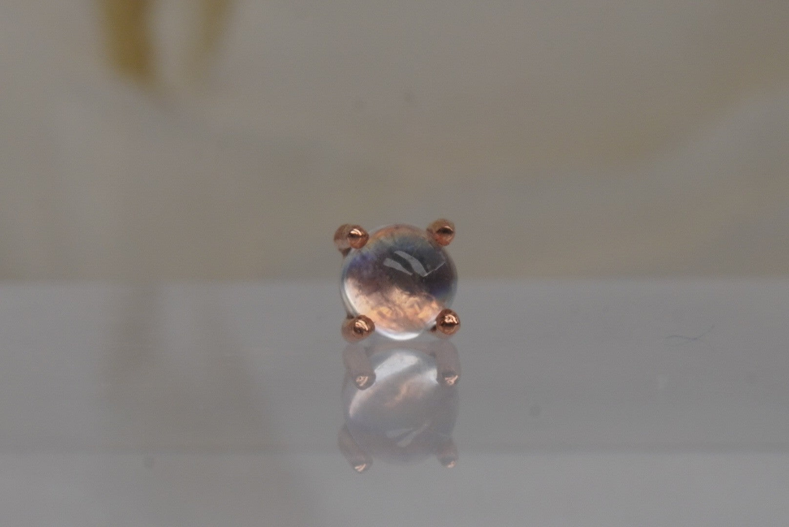Rainbow Moonstone Prong