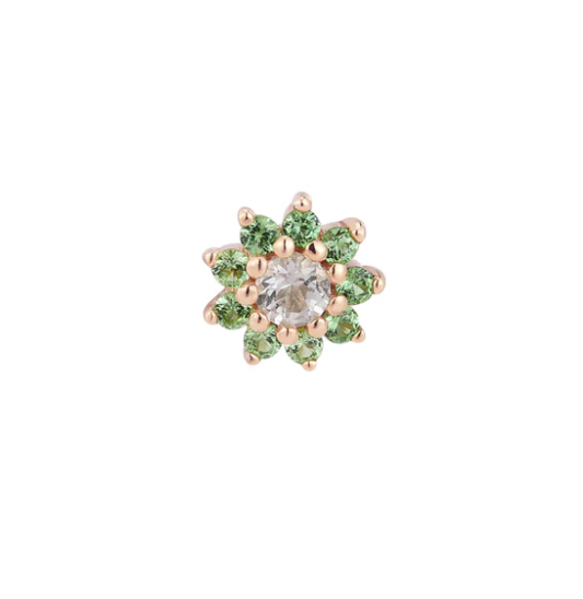 Eloise Flower with Tsavorite