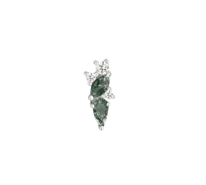 Visionary with Moss Agate & White Topaz