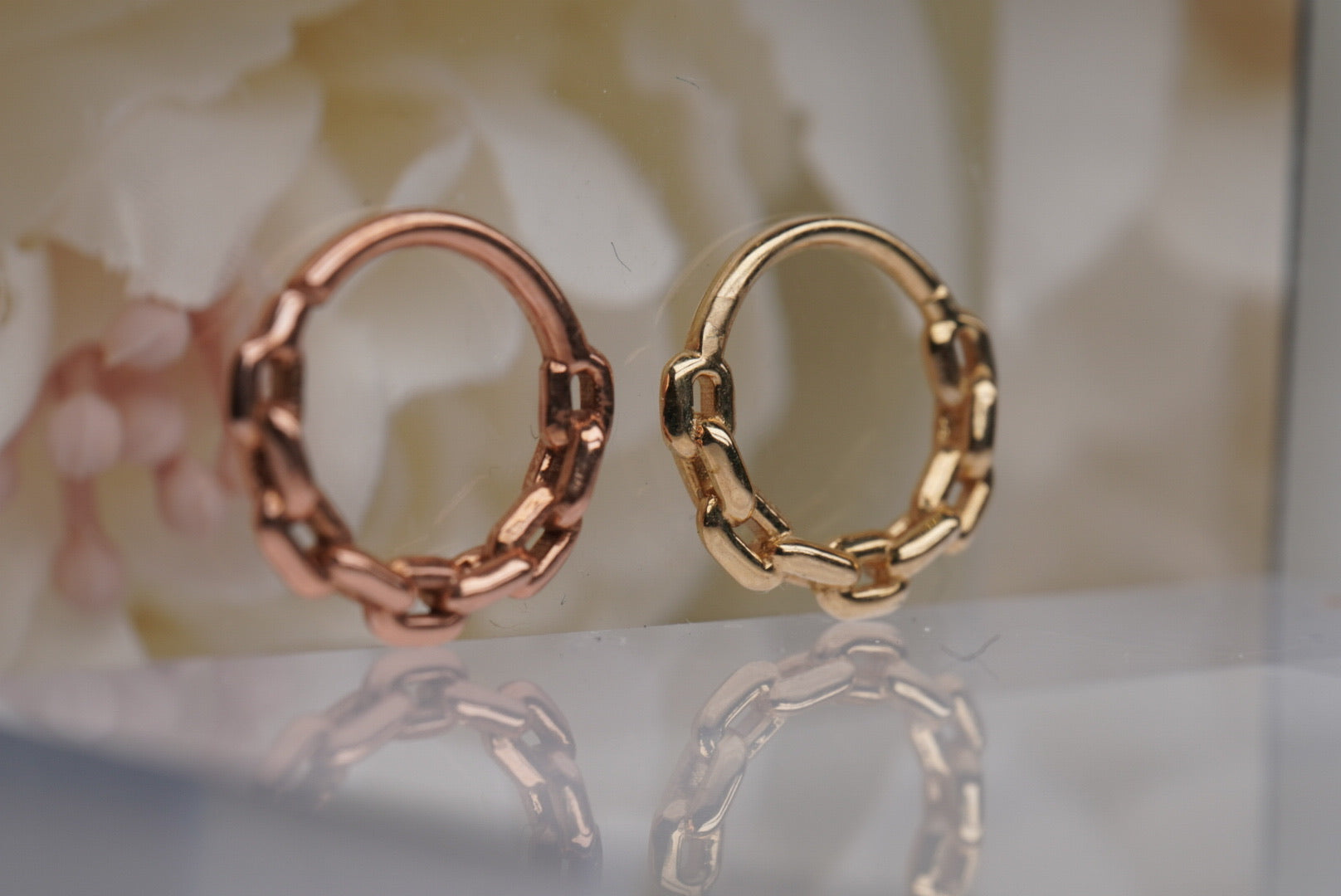 Chain Link Seam Ring in 18g