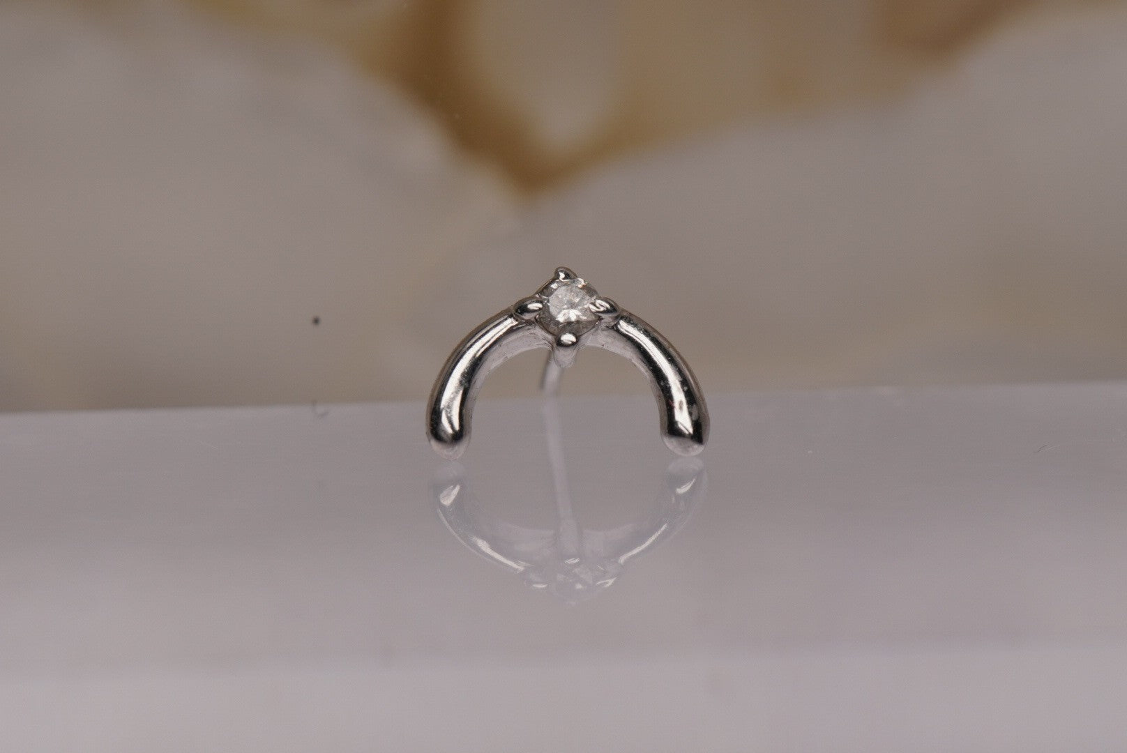 Arc in White Gold- Genuine Diamonds