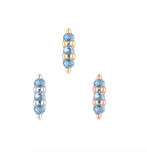 Mishka Prong #3 with London Blue Topaz