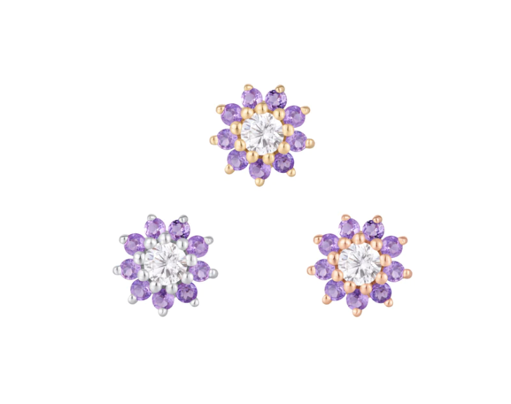 Eloise Flower with Amethyst