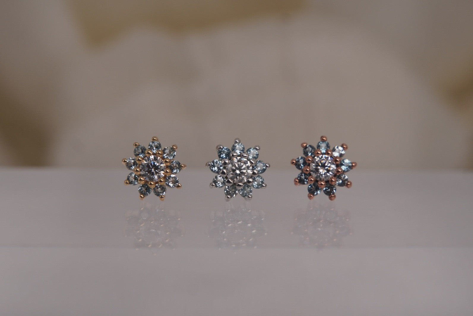 Eloise Flower with London Blue Topaz