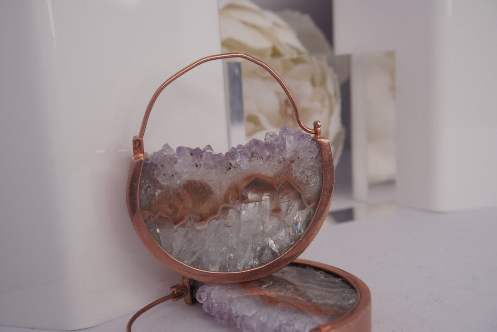 Muse Hoops - Smokey Faint Amethyst