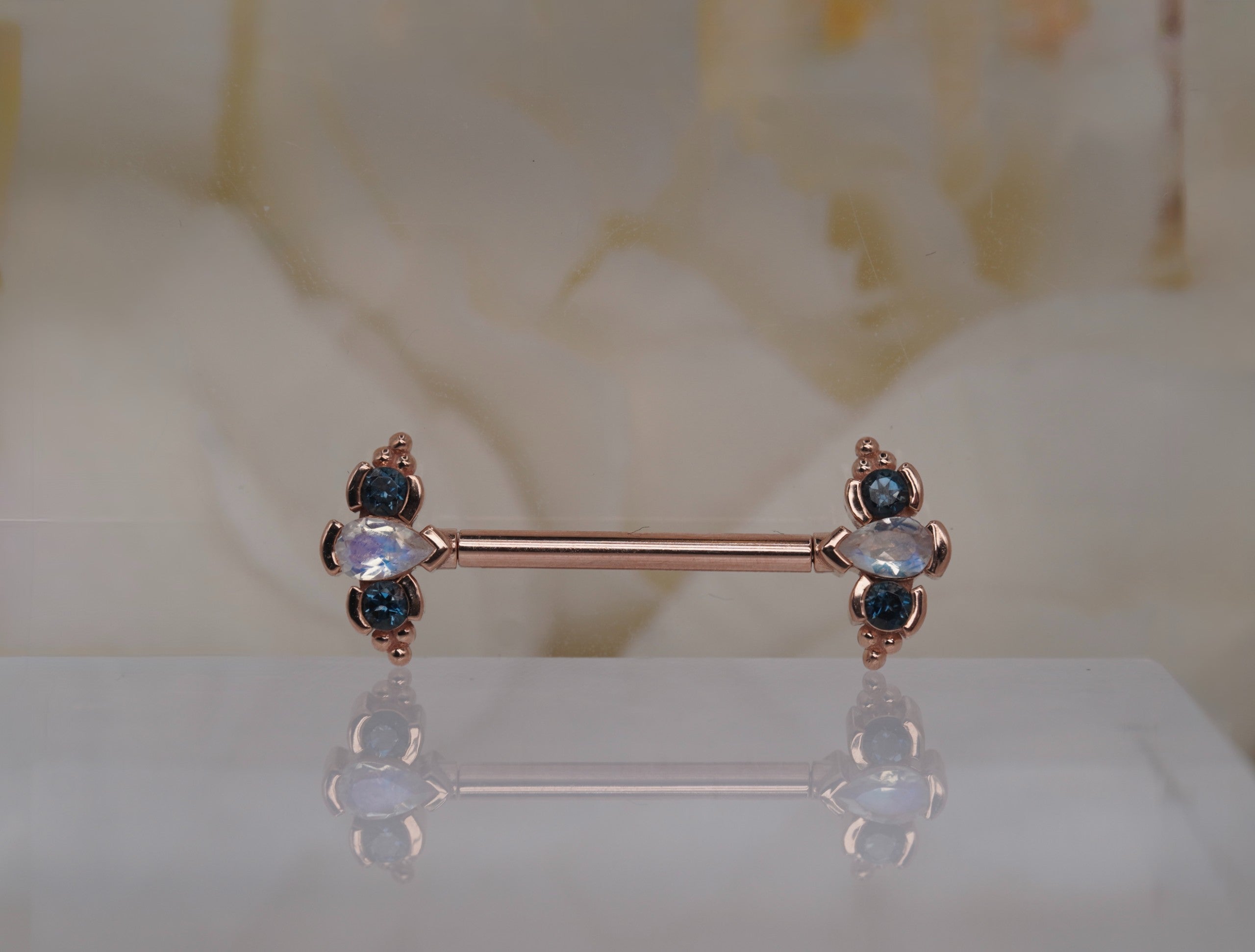 Mini Nikki Panaraya Barbells in Rose Gold