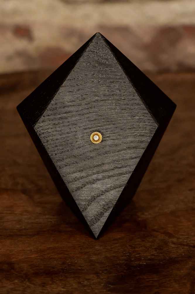 14g Round Milgrain in Gold