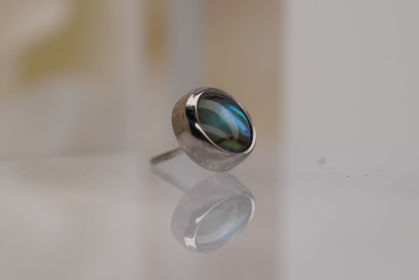 Natural Paua Shell- Threadless