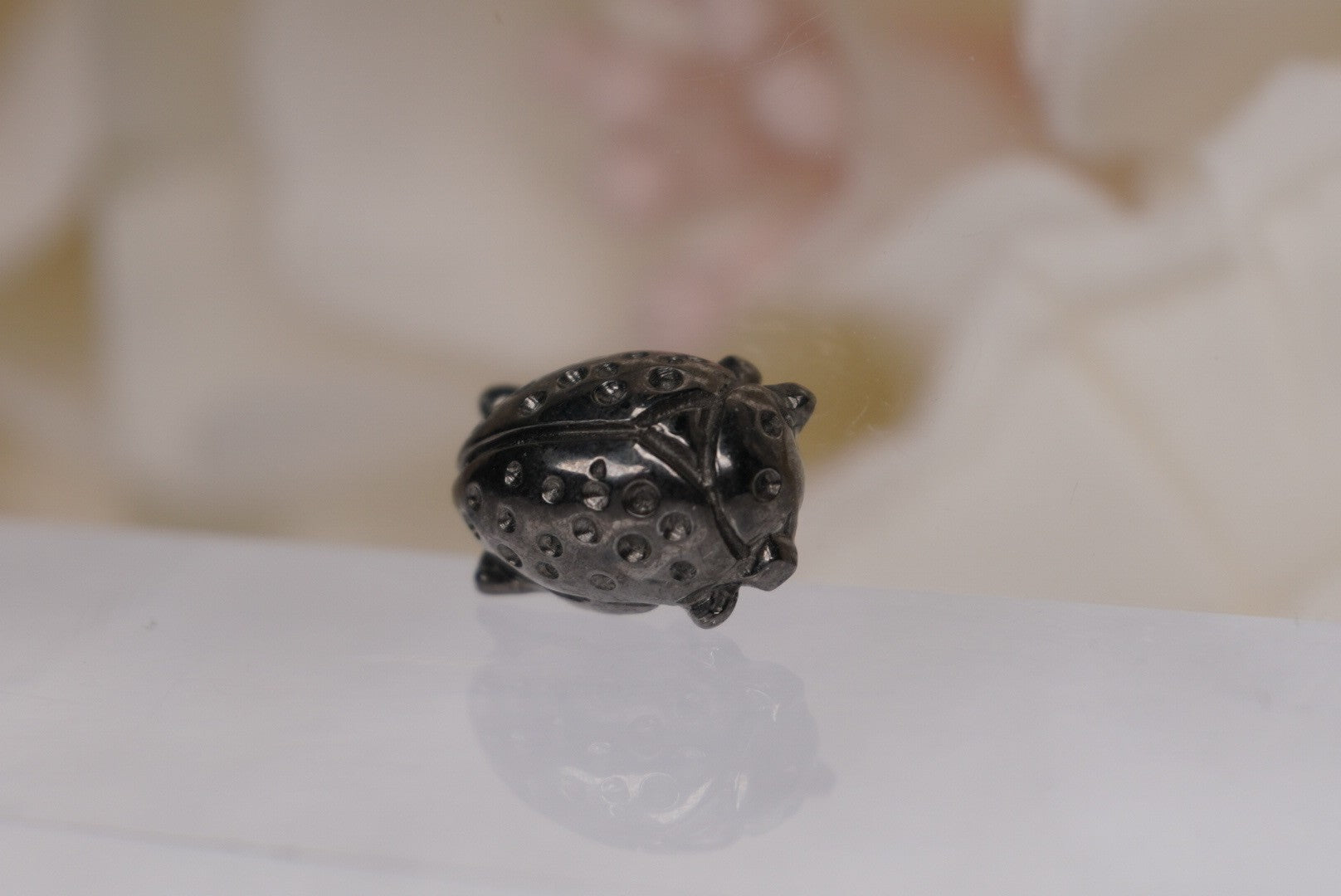 Lady Bug in Black Rhodium