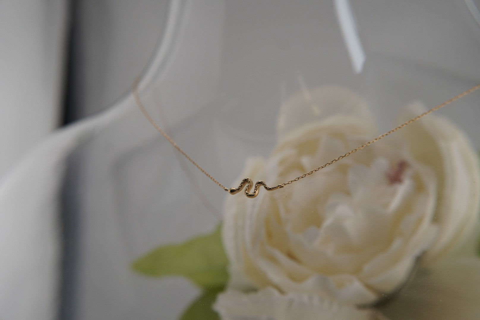 Serpent Necklace in Yellow Gold