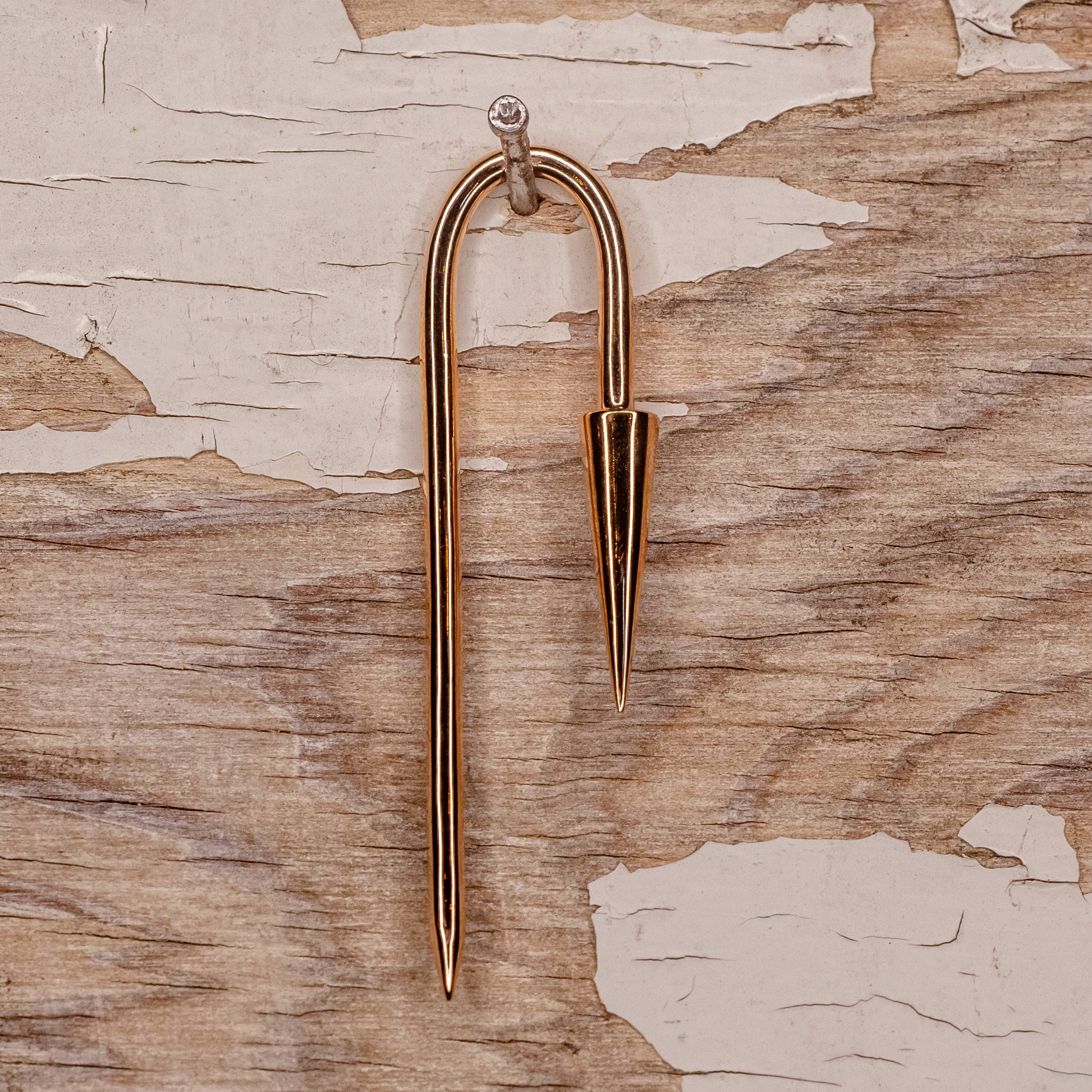Pyramid Hook-8g-Rose Gold Plated