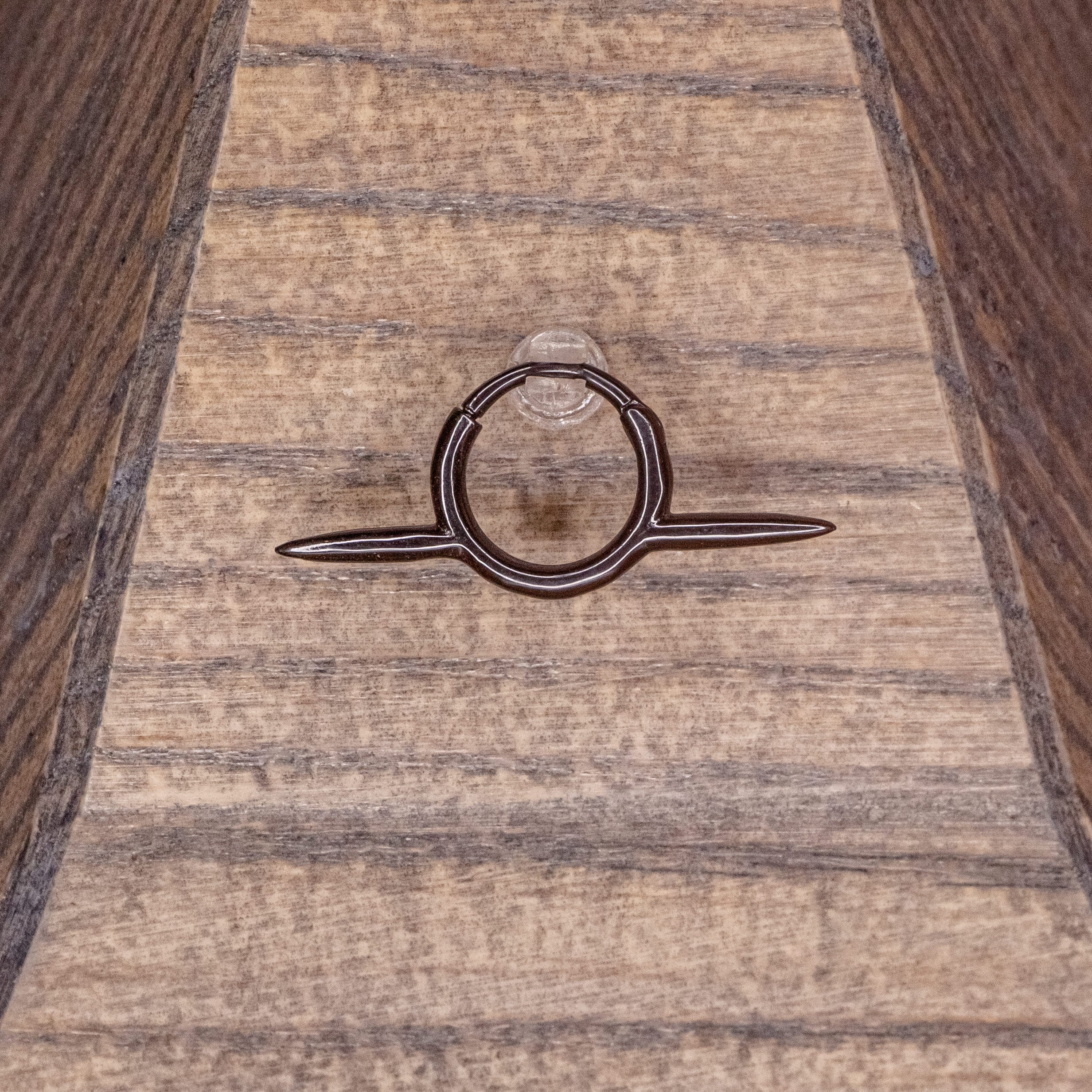 Long Spike Clicker-16g 3/8" -Gunmetal