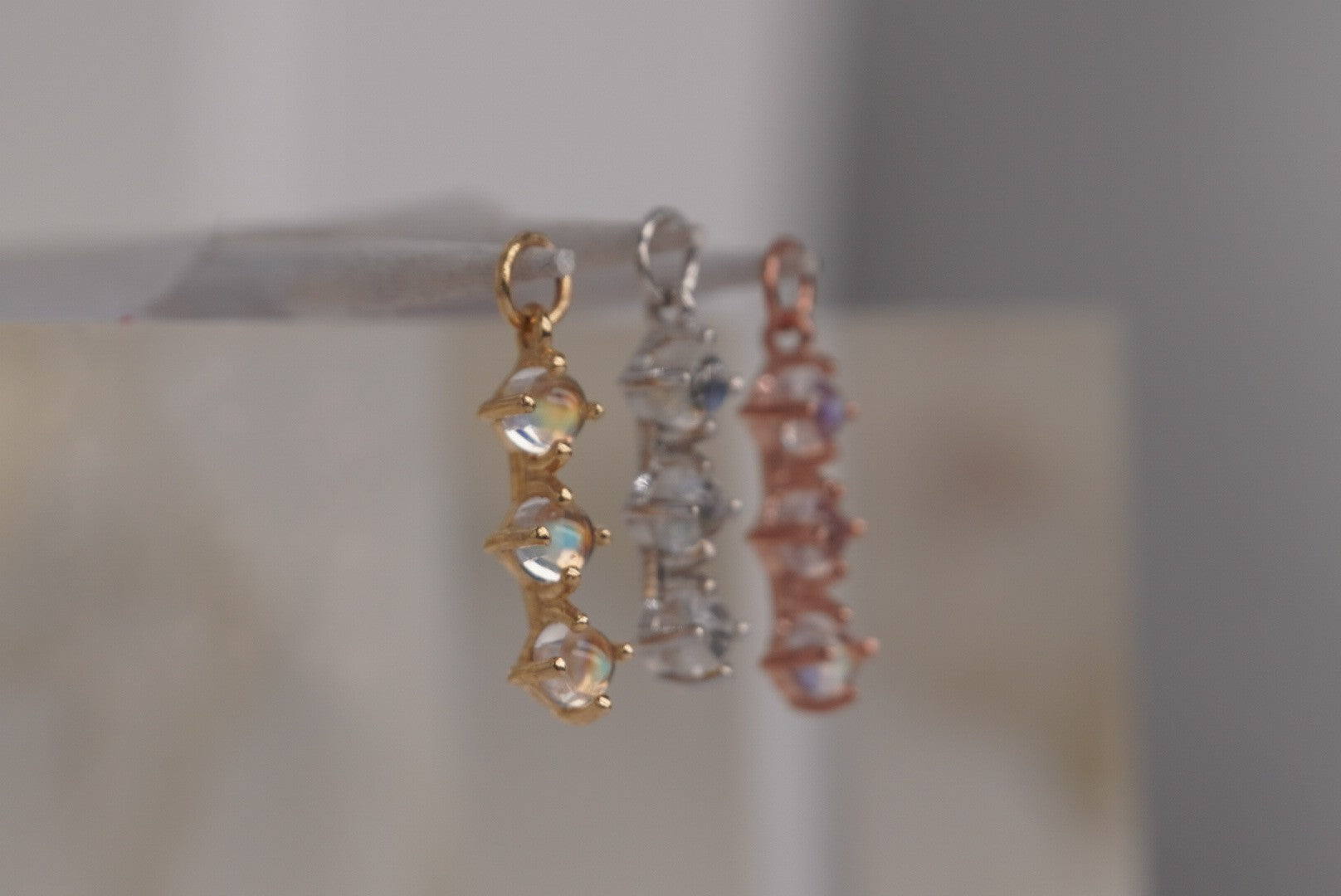 XOXO Rainbow Moonstone Charm
