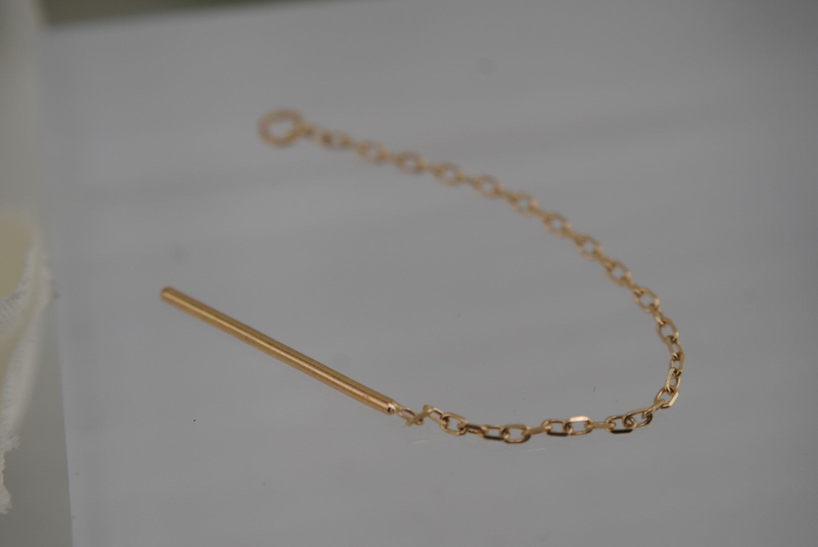 Gold Cable with Jump Ring