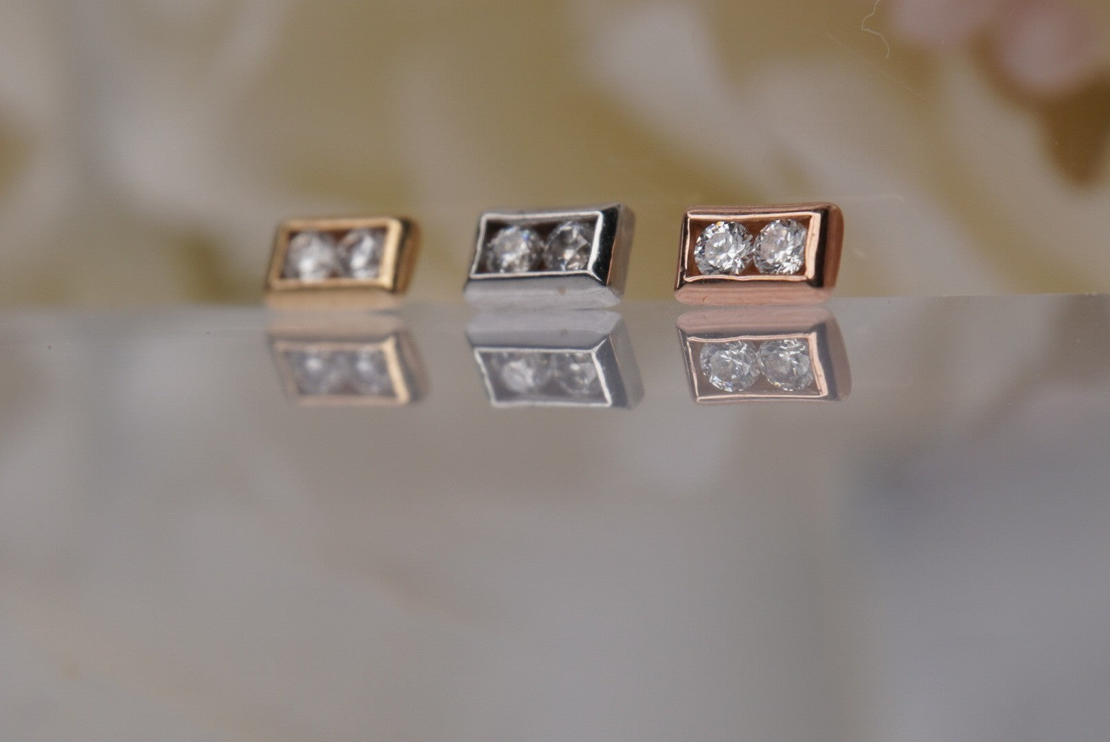 2-Gem Channel in Gold-16g