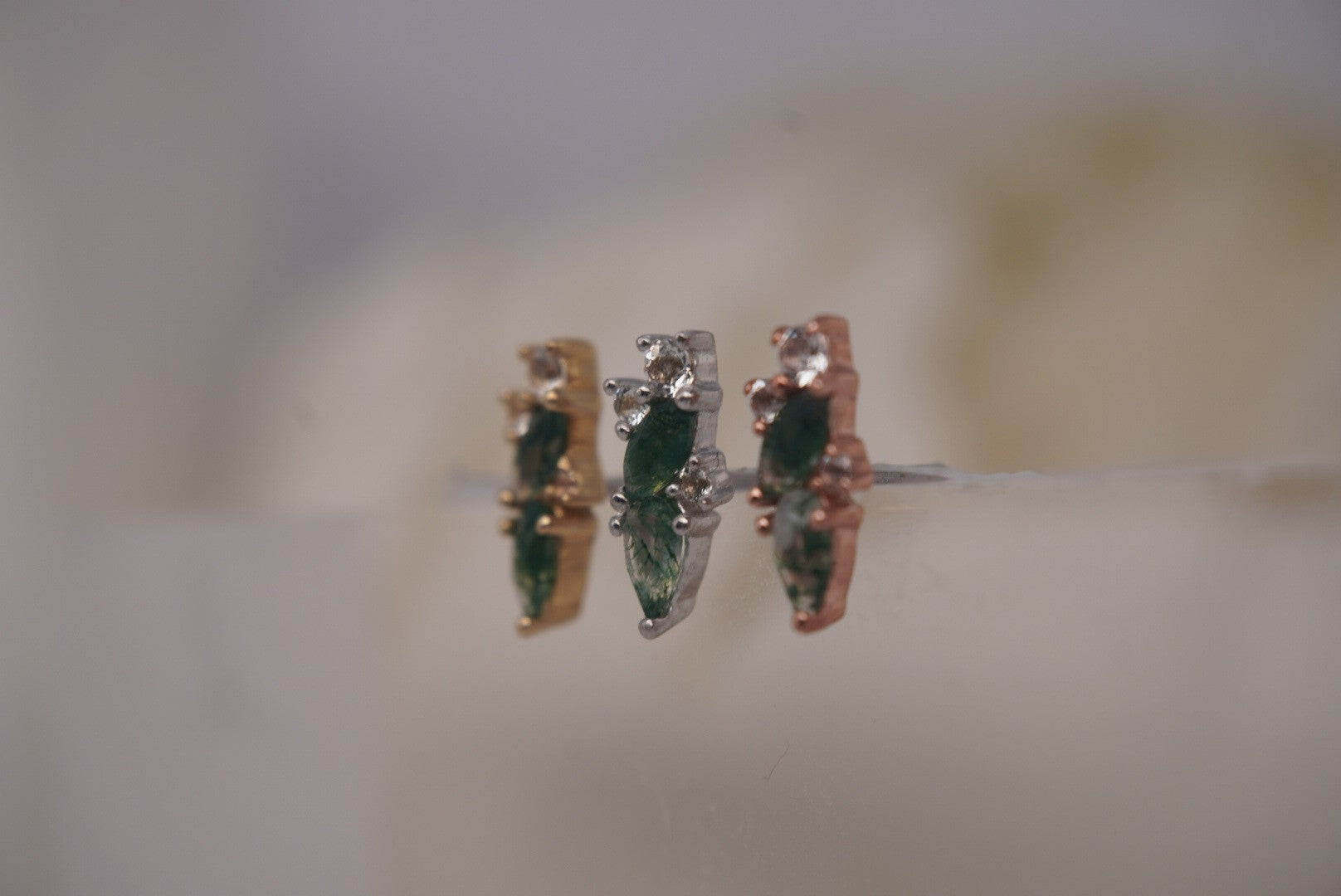 Visionary with Moss Agate & White Topaz
