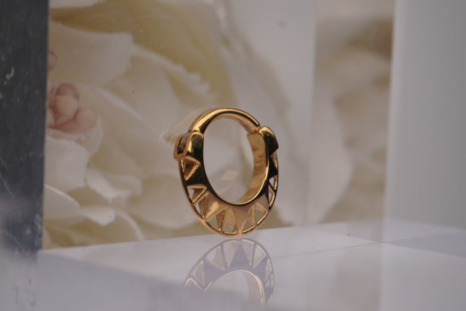 Star Child- Yellow Gold Plated- 14g 3/8"