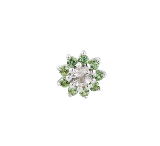 Eloise Flower with Tsavorite