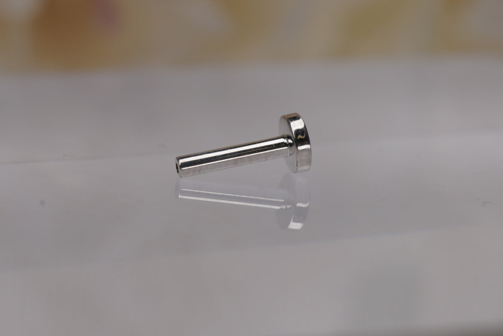 3mm Gold Threadless Labret Post