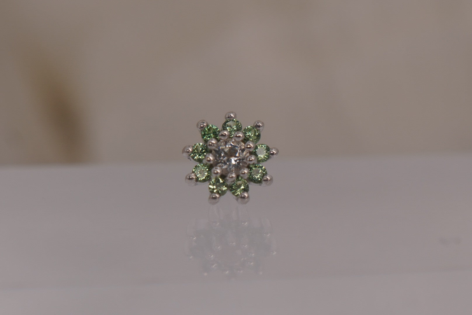 Eloise Flower with Tsavorite