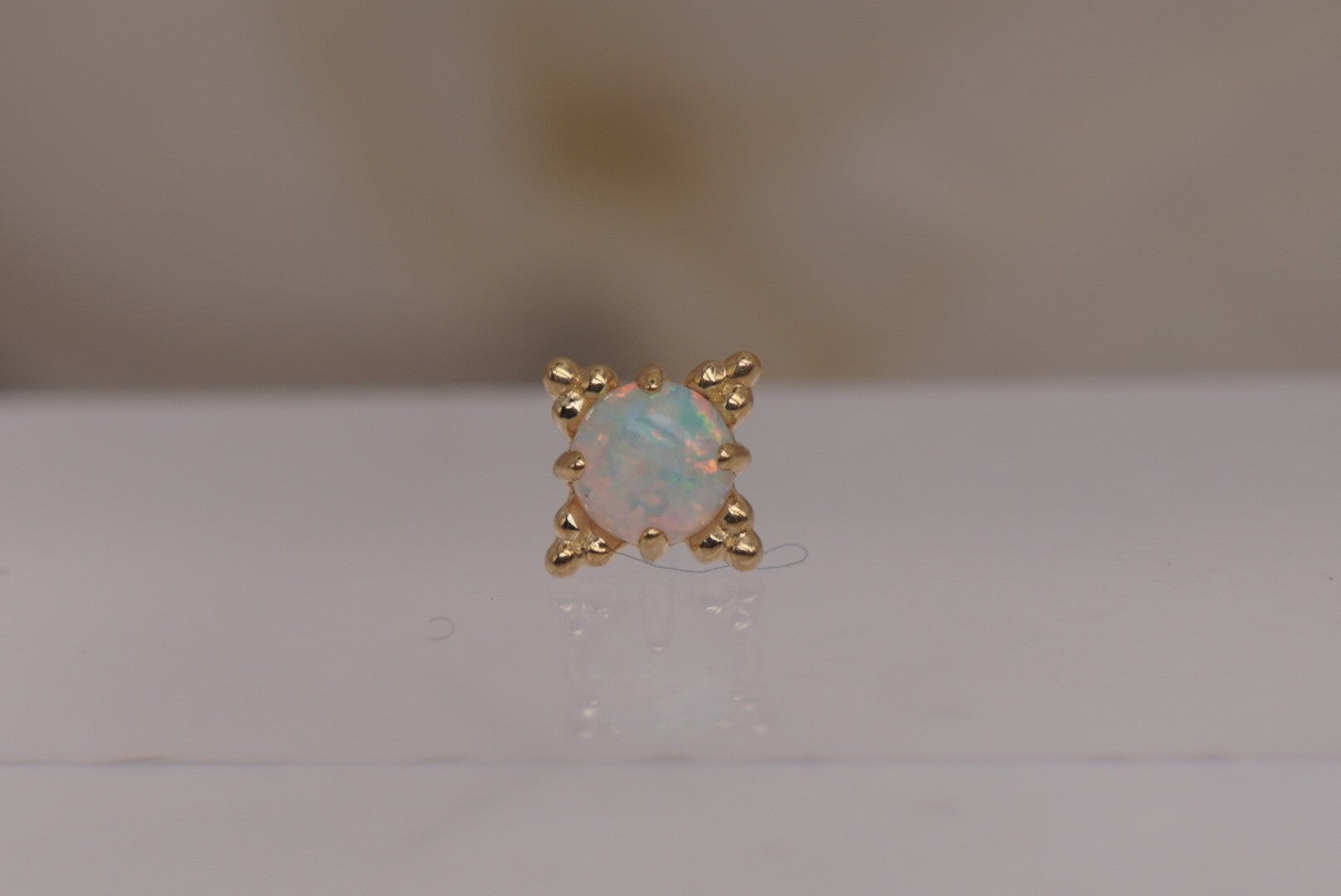 Zia with White Opal