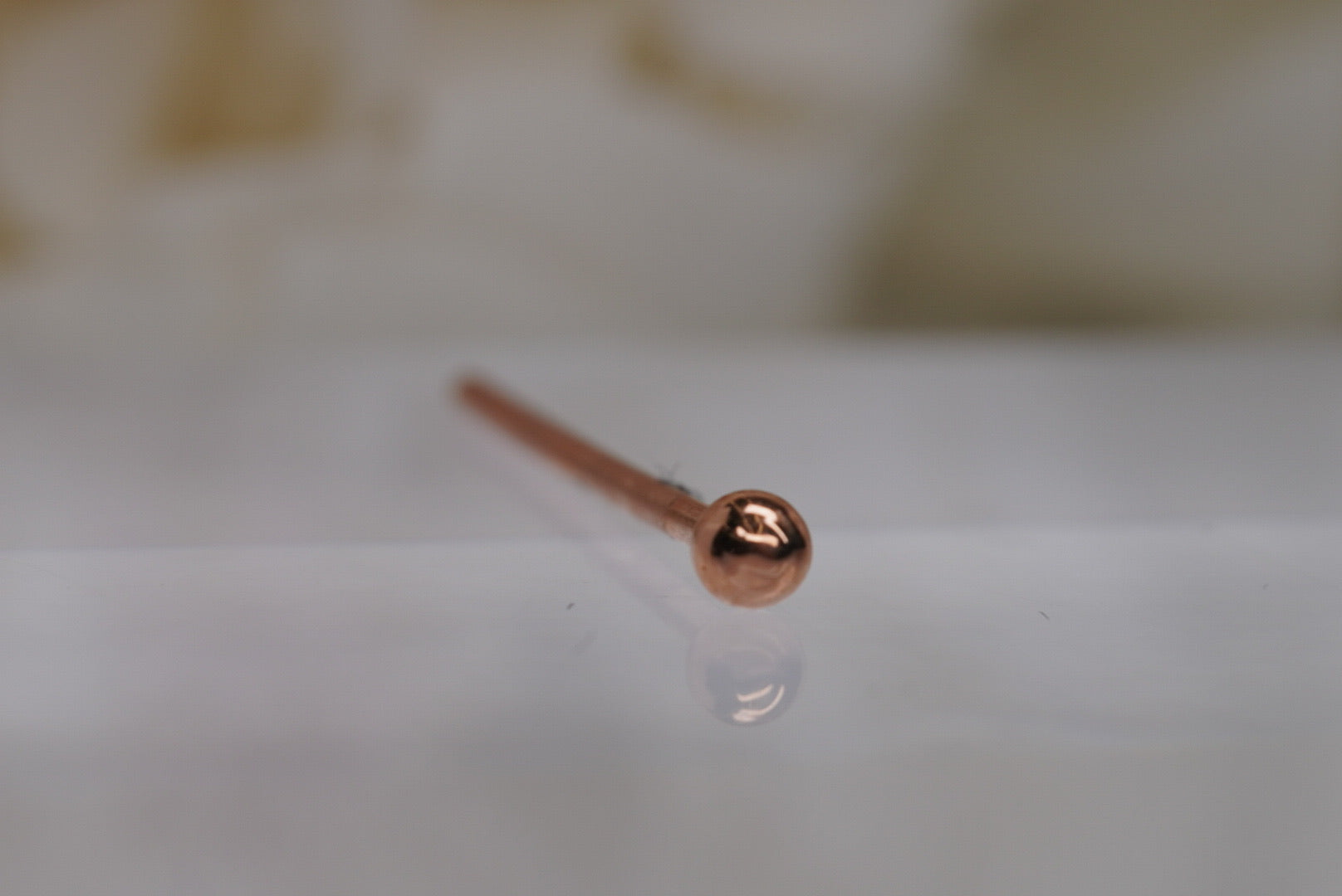 Gold Bead Nostril Screw