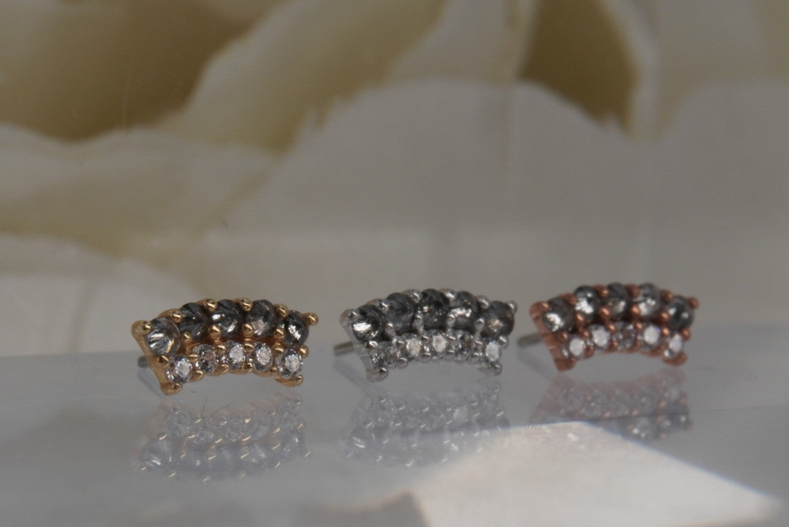 Whisper + Shout with Grey Diamonds