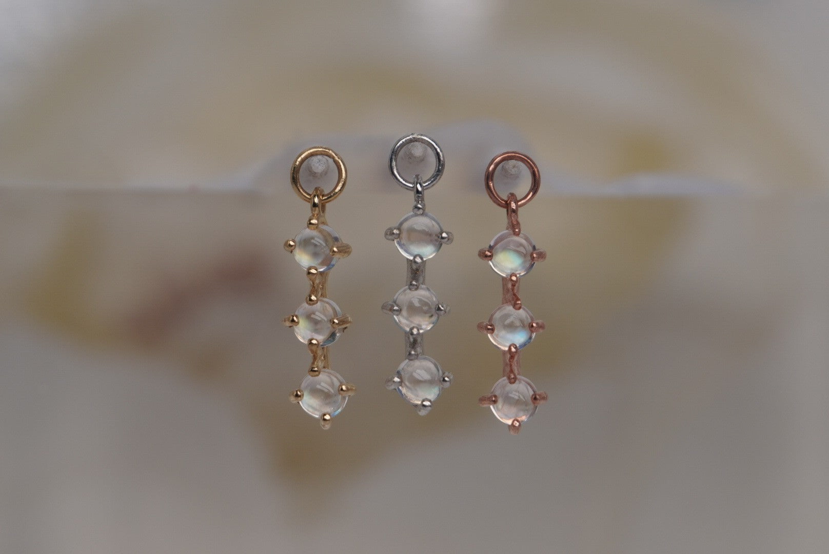 XOXO Rainbow Moonstone Charm