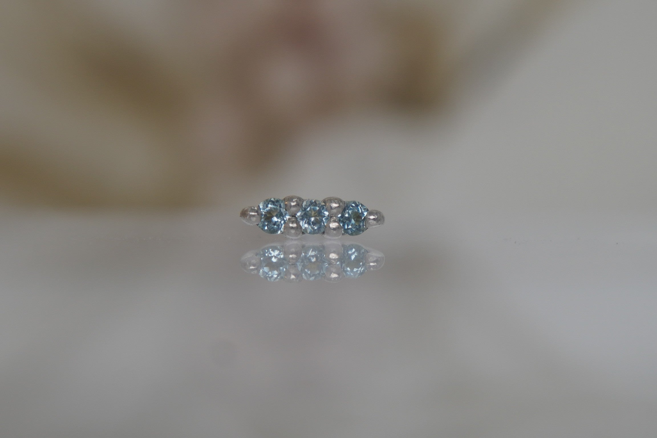 Mishka Prong #3 with London Blue Topaz